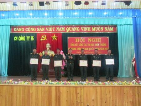 Công ty 75: Nhiều tập thể, cá nhân được khen thưởng