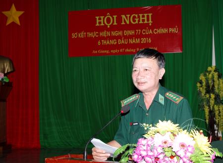 An Giang: Sơ kết thực hiện Nghị định 77 của Chính phủ 6 tháng đầu năm 2016