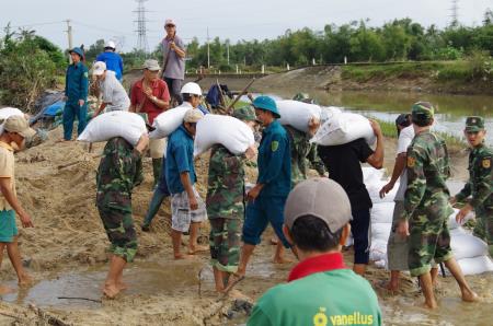 BĐBP Bình Định chung tay giúp dân sau lũ