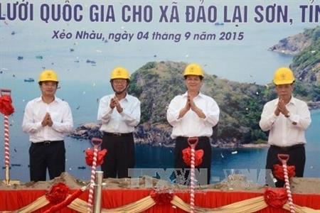 Thủ tướng Chính phủ phát lệnh khởi công dự án Cấp điện lưới quốc gia cho xã đảo Lại Sơn