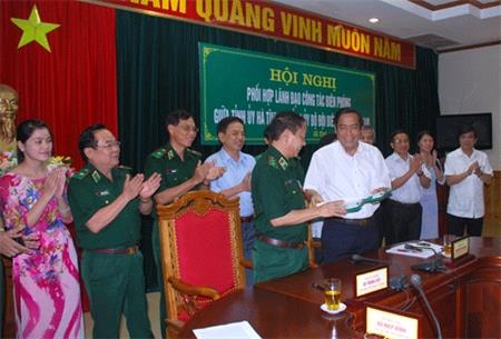 Hội nghị phối hợp lãnh đạo công tác biên phòng giữa Tỉnh ủy Hà Tĩnh và Đảng ủy BĐBP