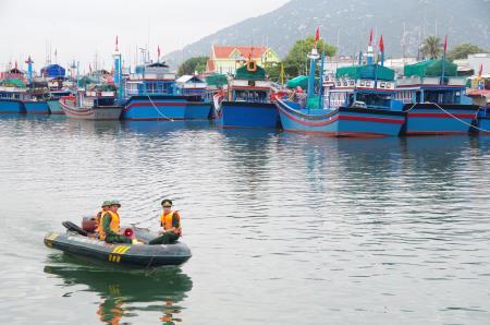 BĐBP Ninh Thuận triển khai công tác phòng, chống bão số 5