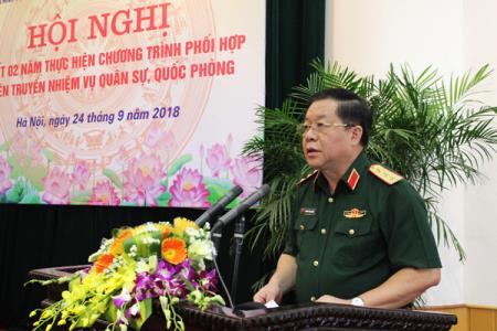 Sơ kết 2 năm thực hiện Chương trình phối hợp tuyên truyền nhiệm vụ quân sự, quốc phòng