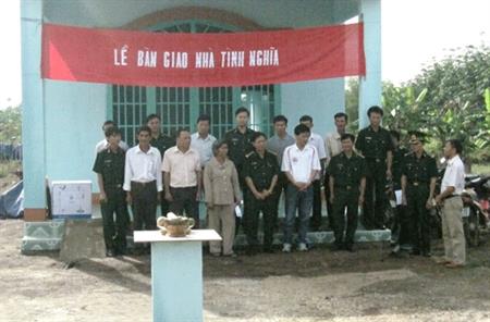 BĐBP Bình Phước phối hợp bàn giao 4 căn nhà tình nghĩa
