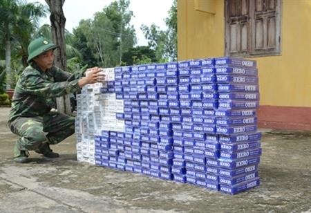 1 tuần bắt và xử lý 10 vụ vận chuyển thuốc lá ngoại nhập lậu