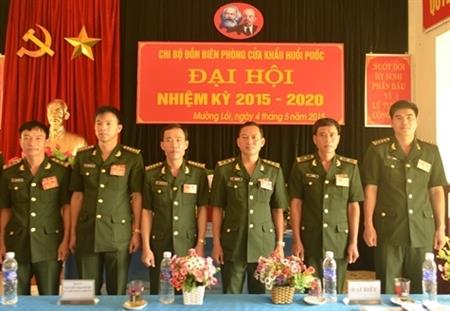 Đại hội Chi bộ Đồn BP Cửa khẩu Huổi Puốc nhiệm kỳ 2015-2020