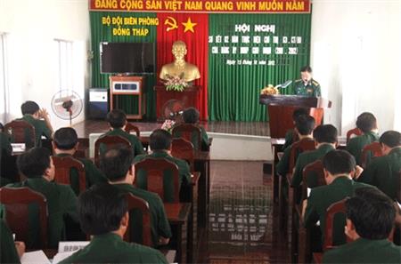Đảng ủy BĐBP Đồng Tháp: Sơ kết 2 năm thực hiện quy chế dân chủ cơ sở