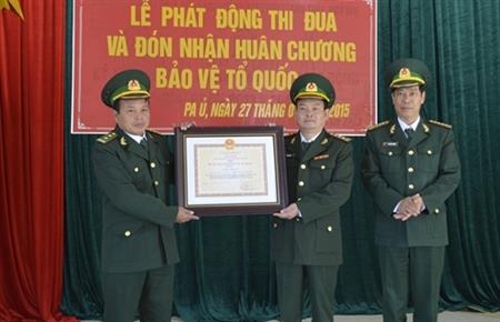 Đồn BP Pa Ủ đón nhận Huân chương Bảo vệ Tổ quốc hạng Ba