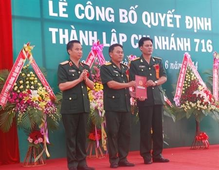Binh Đoàn 15 công bố quyết định thành lập Chi nhánh 716
