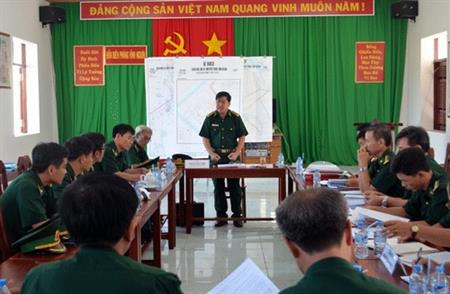 Đoàn công tác Bộ Tham mưu BĐBP và Quân khu 9 kiểm tra Đồn BP Vĩnh Nguơn