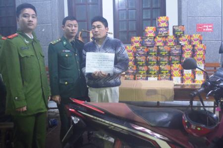 Bị bắt khi vận chuyển số lượng lớn pháo lậu