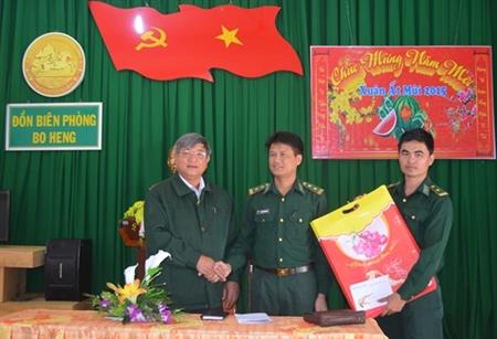 Ban Chỉ đạo Tây Nguyên thăm và chúc Tết các đồn Biên phòng tỉnh Đắk Lắk