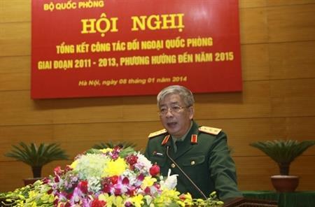 Tổng kết công tác đối ngoại quốc phòng giai đoạn 2011- 2013, phương hướng đến năm 2015
