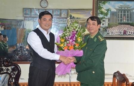 BĐBP Nam Định chúc mừng giáo dân nhân dịp Giáng sinh