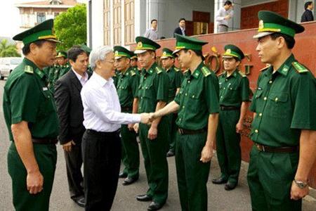 Tổng Bí thư Nguyễn Phú Trọng thăm và làm việc với BĐBP Quảng Ninh
