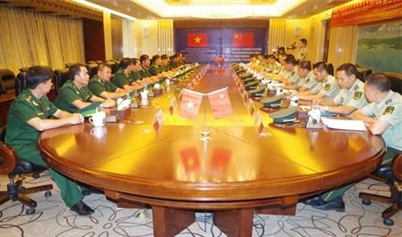 Hội đàm giữa BĐBP Cao Bằng, Hà Giang với Chi đội Công an BP Quảng Tây, Trung Quốc