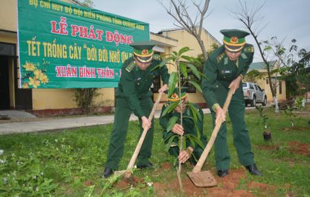 BĐBP 3 tỉnh phát động Tết trồng cây "Đời đời nhớ ơn Bác Hồ"
