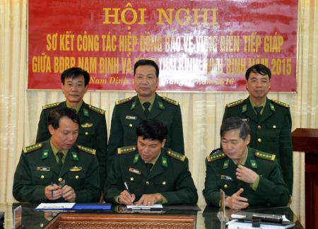 BĐBP Nam Định, Thái Bình, Ninh Bình ký kết Kế hoạch hiệp đồng bảo vệ vùng biển tiếp giáp