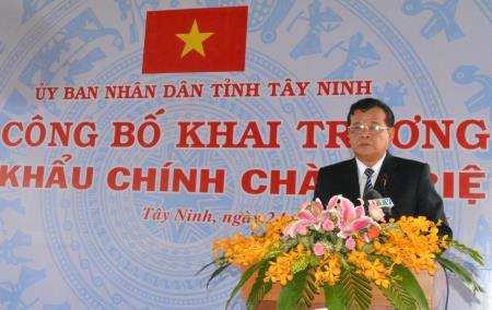 Khai trương Cửa khẩu chính Chàng Riệc