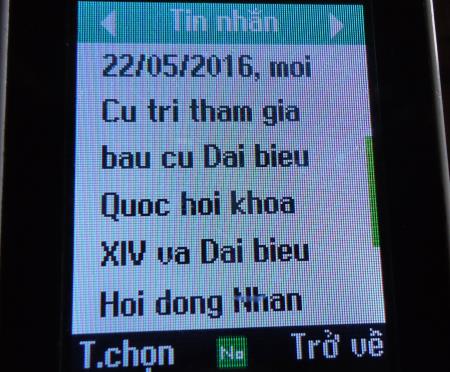 Tỉnh Đăk Lăk nhắn tin mời cử tri đi bầu cử