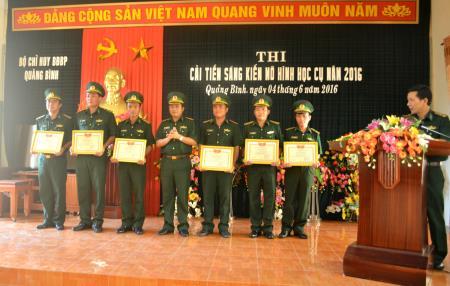 BĐBP Quảng Bình: Thi cải tiến sáng kiến mô hình học cụ, trang thiết bị huấn luyện năm 2016