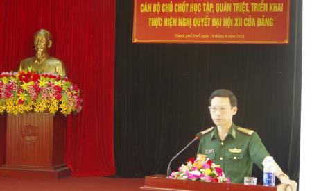 Đảng ủy BĐBP Thừa Thiên Huế học tập, quán triệt Nghị quyết Đại hội XII của Đảng