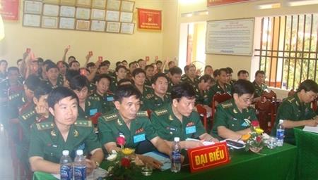 Đại hội Đảng bộ điểm Đồn BP Hoằng Trường nhiệm kỳ 2015-2020