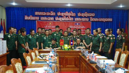 Hội đàm giữa Bộ Chỉ huy BĐBP Quảng Bình và Bộ Chỉ huy Quân sự tỉnh Khăm Muộn, Lào