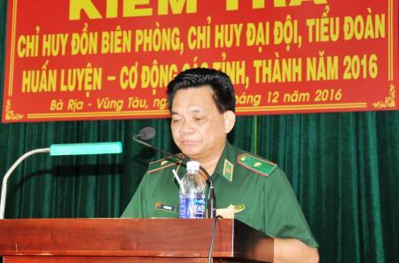 Kiểm tra Chỉ huy đồn Biên phòng, Chỉ huy Đại đội, Tiểu đoàn HL-CĐ các tỉnh, thành