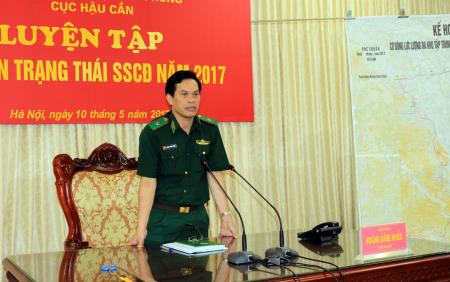 Cục Hậu cần BĐBP luyện tập chuyển trạng thái sẵn sàng chiến đấu