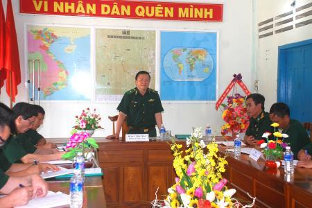 Kiểm tra việc thực hiện quy chế dân chủ cơ sở ở Đồn BP Đắk Long