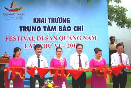 Khai trương Trung tâm báo chí phục vụ Festival Quảng Nam 2017