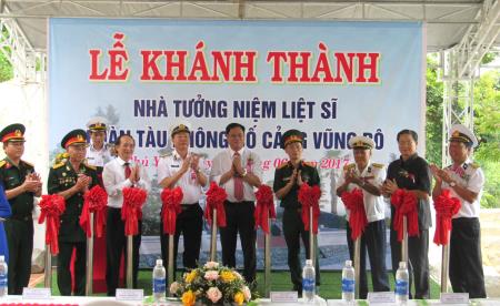 Khánh thành Nhà tưởng niệm liệt sĩ Đoàn tàu không số cảng Vũng Rô