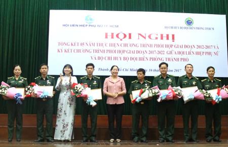Sự phối hợp giữa Hội Liên hiệp phụ nữ và BĐBP TP Hồ Chí Minh mang lại hiệu quả thiết thực