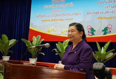 Đoàn nữ đại biểu Quốc hội Việt Nam và Lào làm việc với lãnh đạo tỉnh Quảng Nam