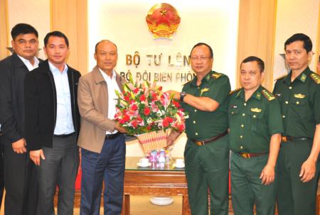 Phó Tổng Tham mưu trưởng Quân đội Campuchia chúc Tết cơ quan Thường trực Bộ Tư lệnh BĐBP