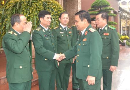 Thượng tướng Lê Chiêm thăm, chúc Tết Bộ Tư lệnh BĐBP