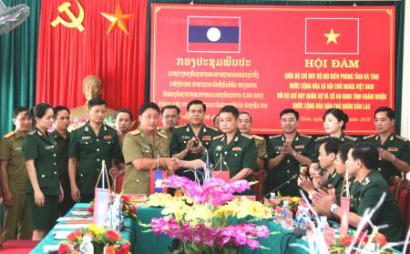 BĐBP Hà Tĩnh và Bộ Chỉ huy Quân sự, Sở An ninh tỉnh Khăm Muộn hội đàm bảo vệ biên giới