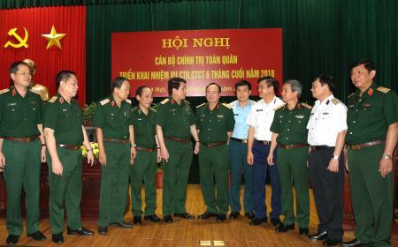 Hội nghị cán bộ Chính trị toàn quân triển khai nhiệm vụ CTĐ, CTCT 6 tháng cuối năm 2018