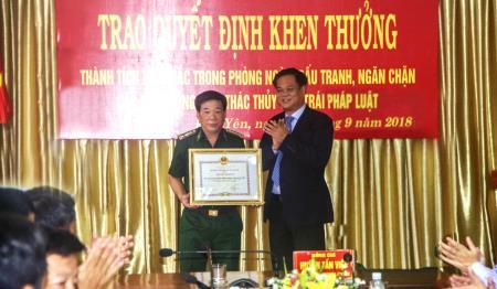 BĐBP Phú Yên được khen thưởng thành tích trong đấu tranh ngăn chặn khai thác thủy sản trái phép
