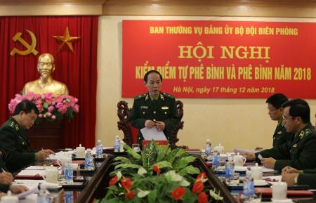 Ban Thường vụ Đảng ủy BĐBP kiểm điểm tự phê bình và phê bình
