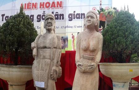 Độc đáo tượng gỗ dân gian Tây Nguyên