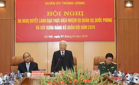 Quân ủy Trung ương ra Nghị quyết lãnh đạo thực hiện nhiệm vụ quân sự, quốc phòng năm 2019