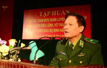 Khai mạc tập huấn công tác tham mưu huấn luyện