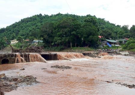 Điện Biên: Nhiều nơi bị sạt lở, ngập trong nước lũ
