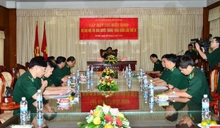 Gặp mặt đại biểu BĐBP dự Đại hội Thi đua Quyết thắng toàn quân lần thứ IX