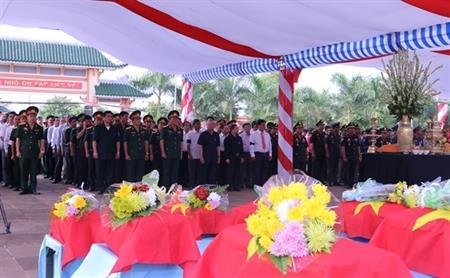 Gia Lai: Đón nhận, truy điệu và an táng 30 hài cốt liệt sĩ