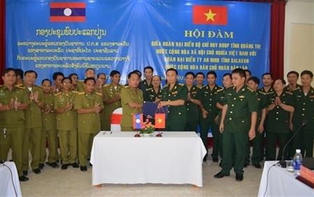 Tăng cường công tác bảo vệ biên giới giữa tỉnh Quảng Trị với tỉnh Xa-la-van, Lào