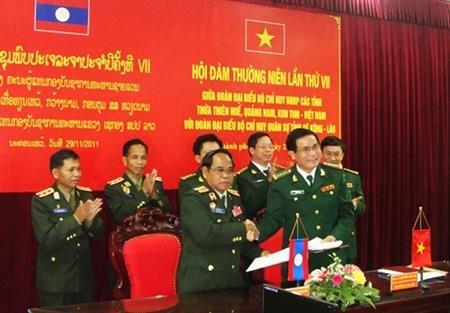 Hội đàm thường niên lần thứ VII giữa Đoàn đại biểu Bộ chỉ huy BĐBP các tỉnh Thừa Thiên Huế, Quảng Nam, Kon Tum và Đoàn đại biểu Bộ chỉ huy Quân sự tỉnh Sê Kông – Lào