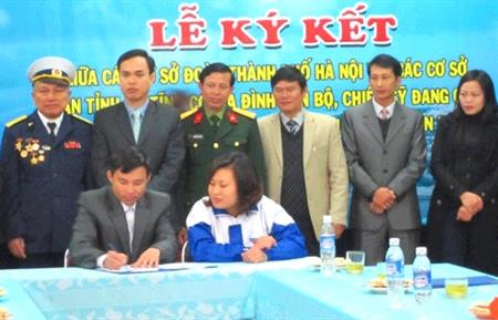 Tuổi trẻ Thủ đô - Hà Tĩnh ký kết chương trình kết nghĩa